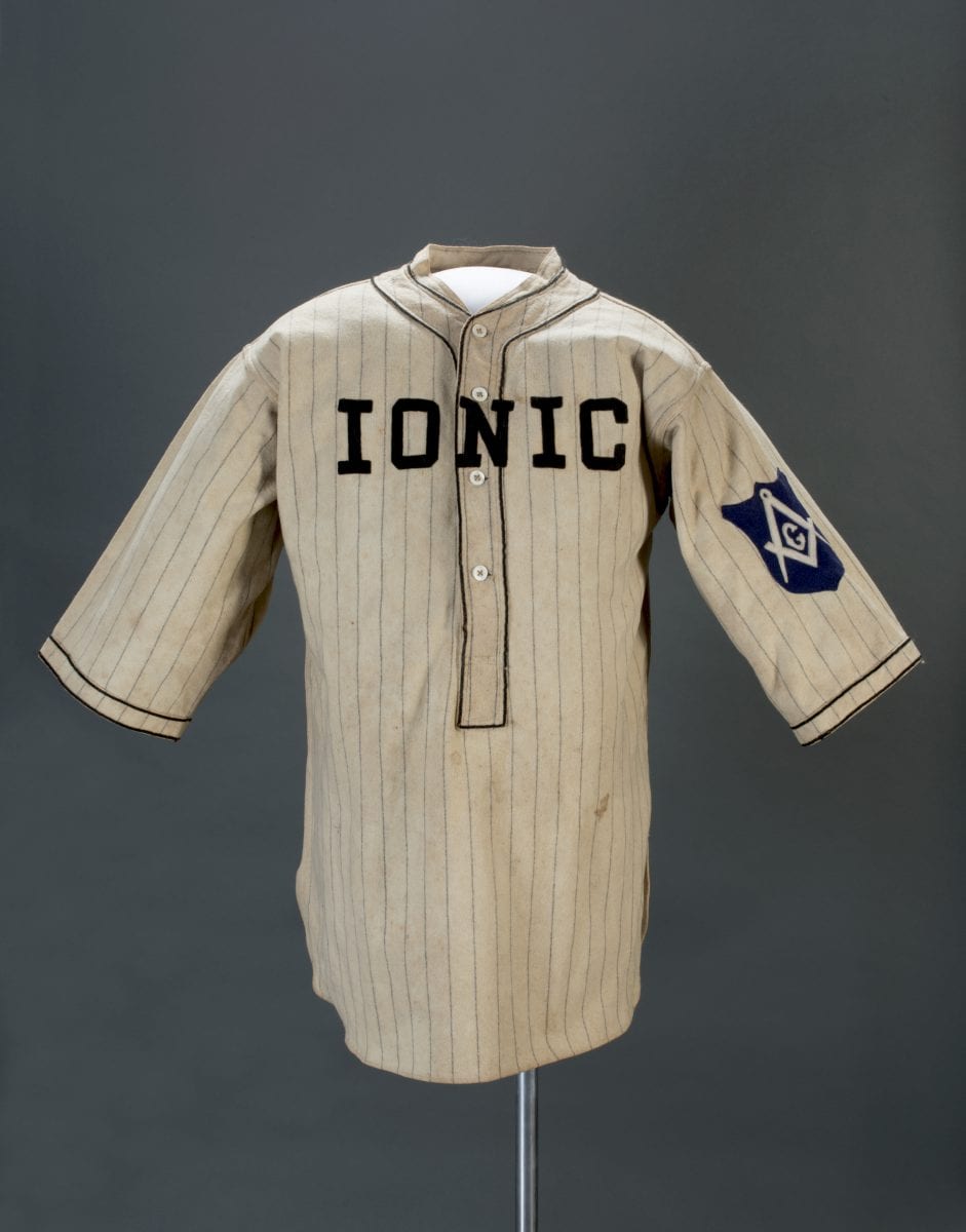 An archival Masonic baseball jersey reveals a colorful American history of Freemasonry, lodges, and baseball.