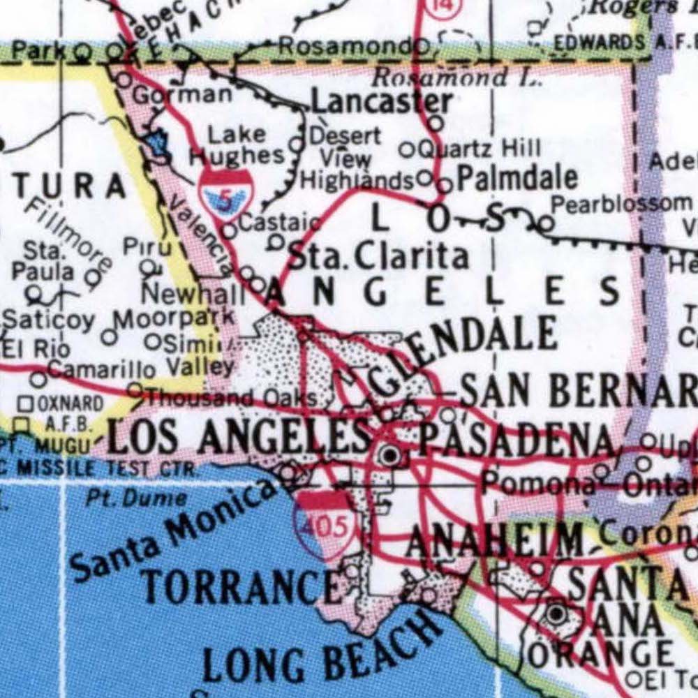 California Freemason – Map of Los Angeles 2