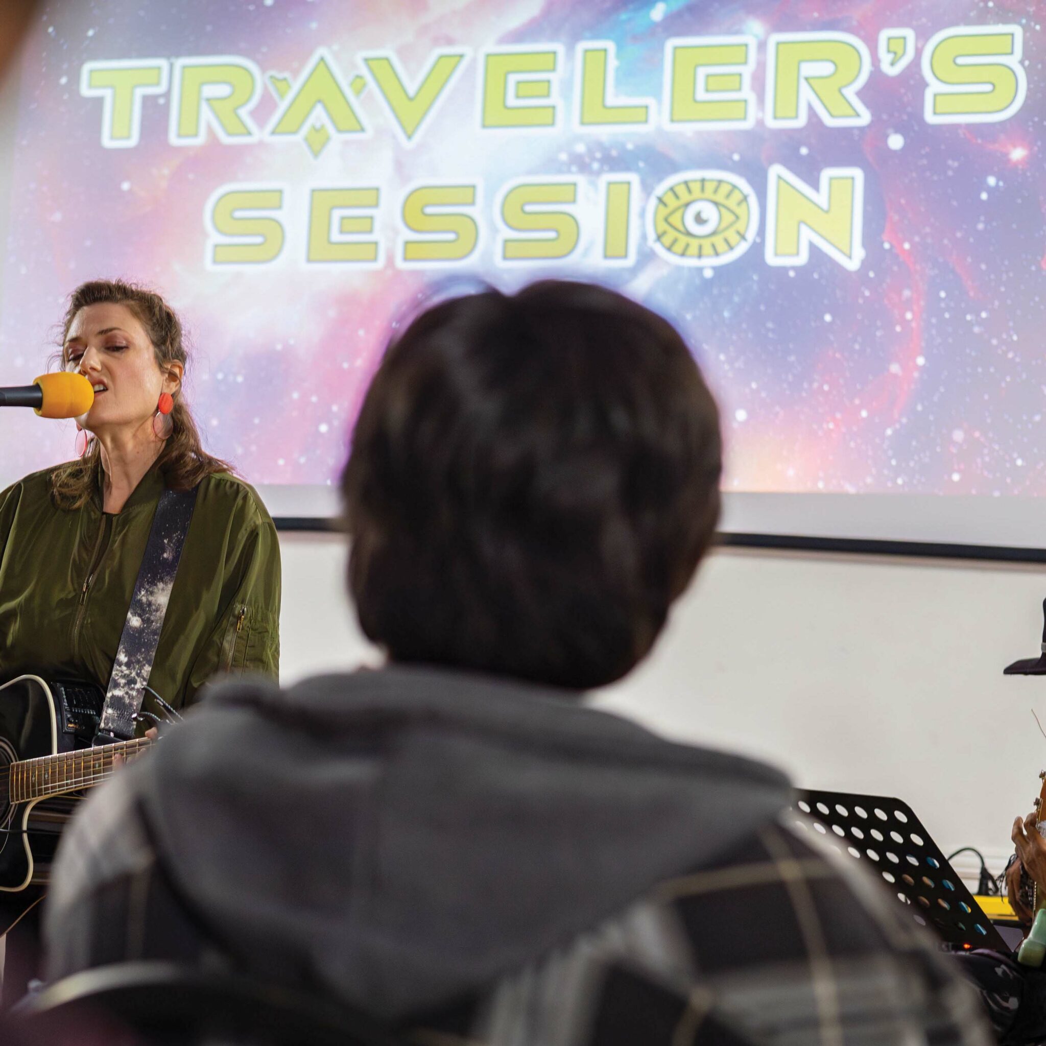 Sunset Masonic Lodge No. 369 hosts an open mic event called the Traveler's Sessions