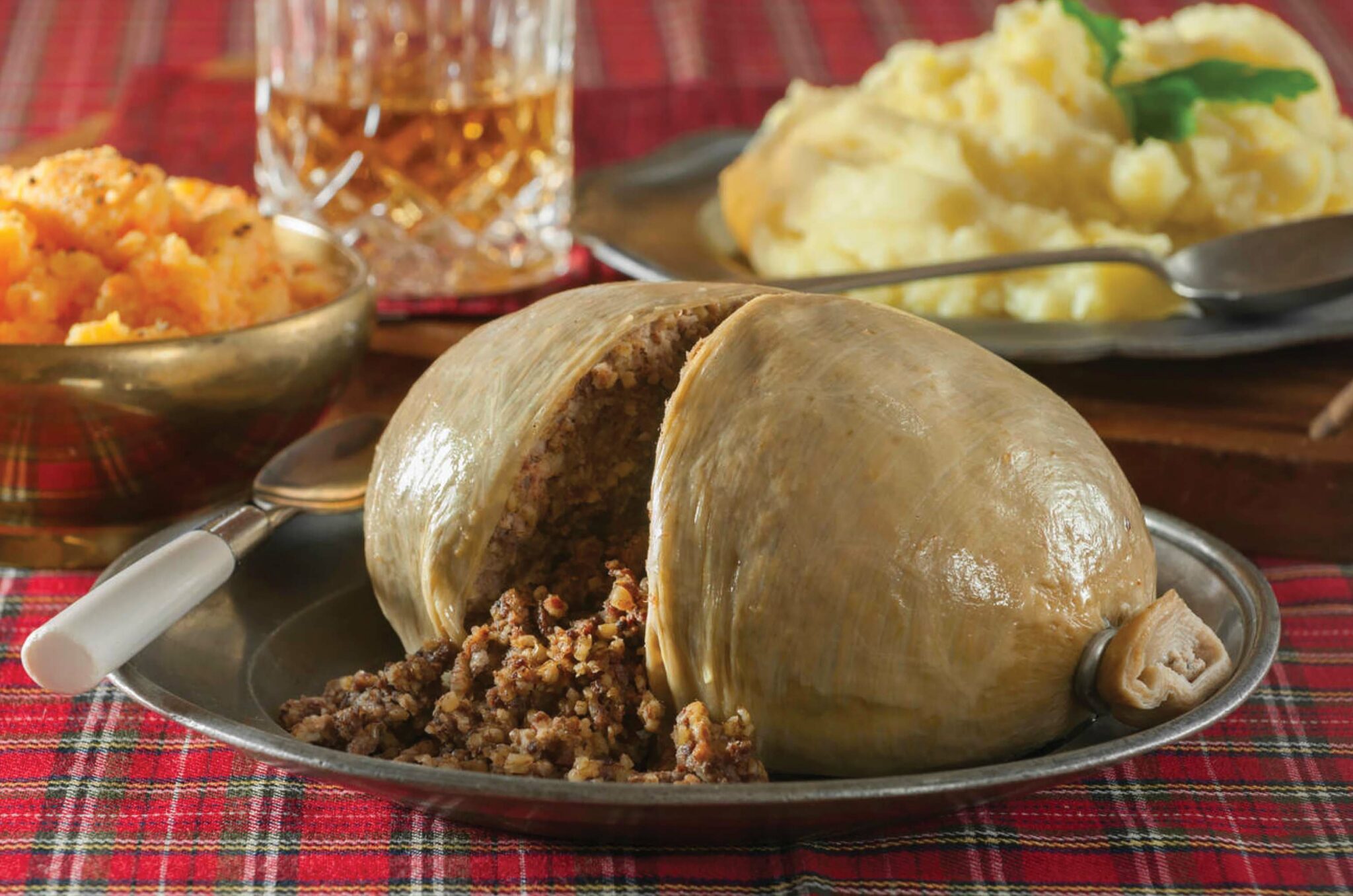 Haggis is served at Academia Lodge No. 847 in Oakland, California