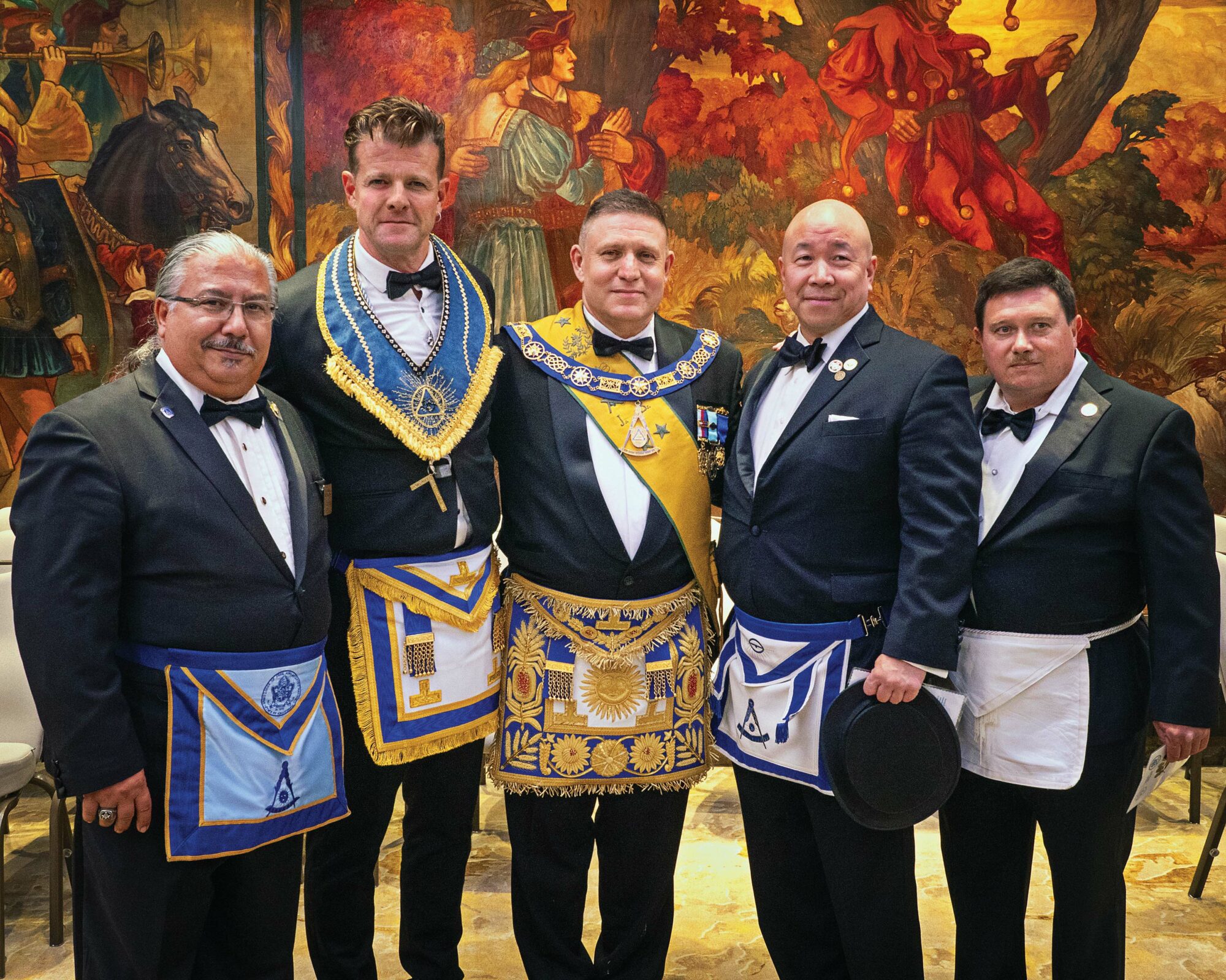 California Freemasons with the Grand Master of the Symbolic Grand Lodge of Hungary