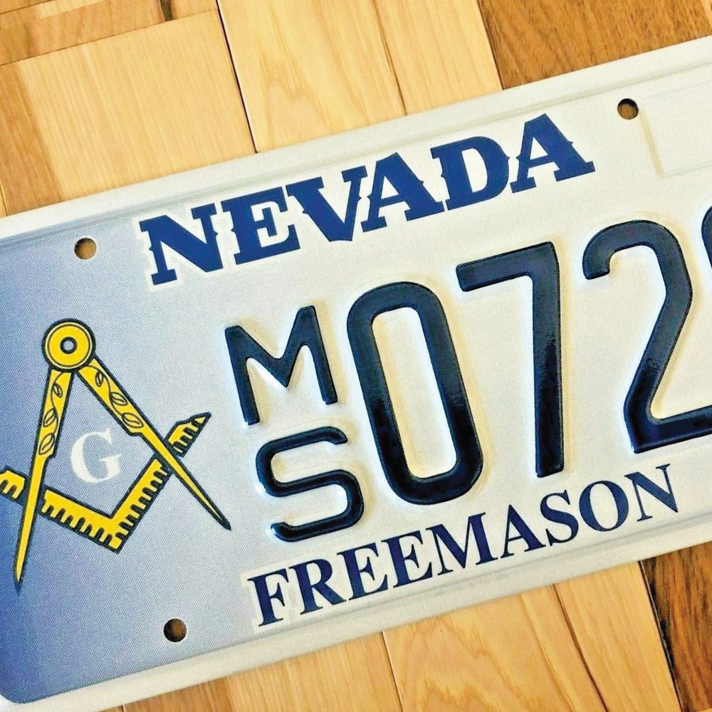 Nevada Masonic License Plate