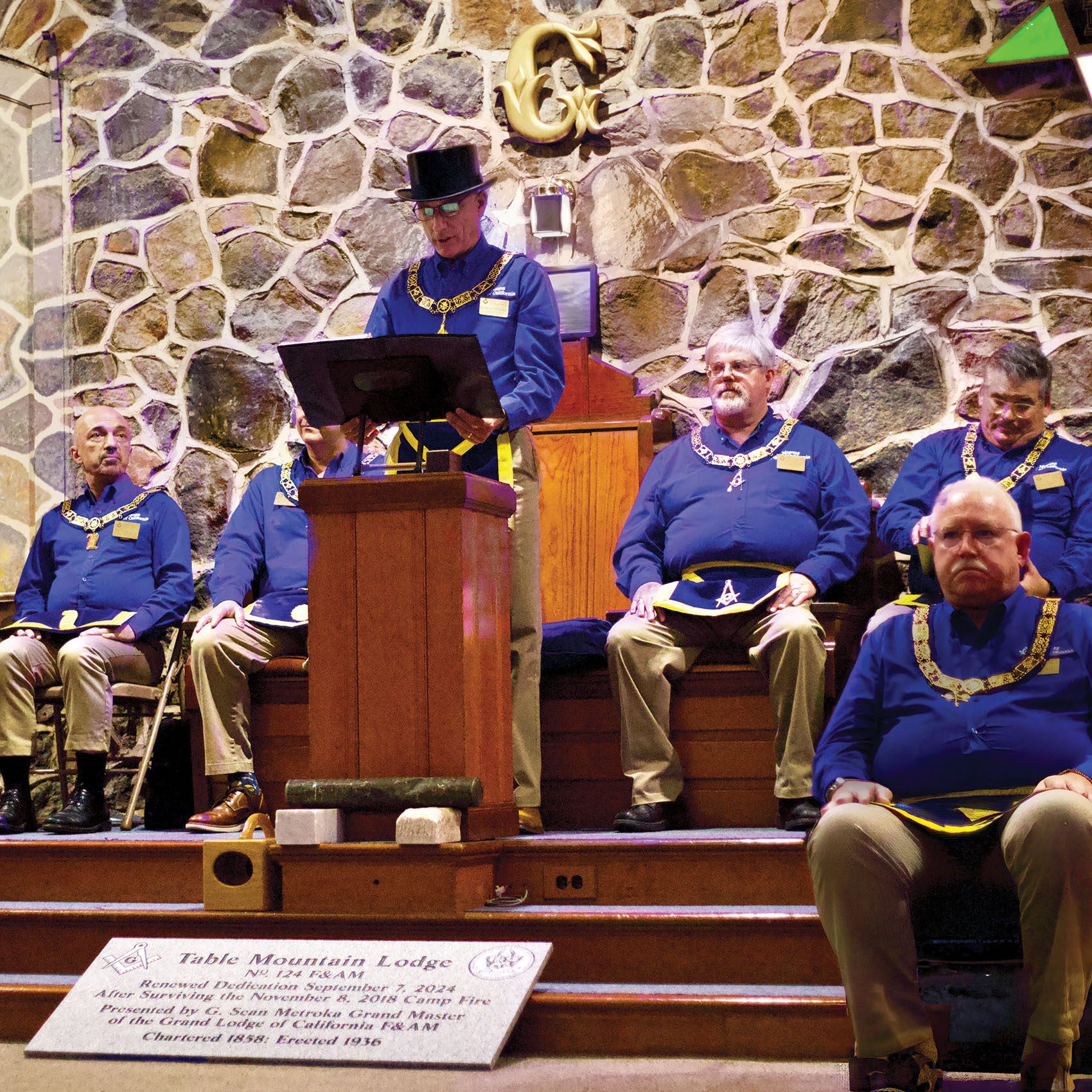 California Freemason: Members of Table Mountain Lodge No. 124