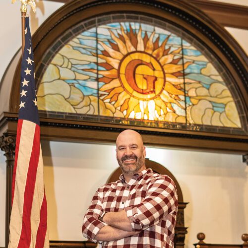 John Weitzel of Redlands No. 300. In Redlands, a newly installed lodge master is looking toward a bright future.