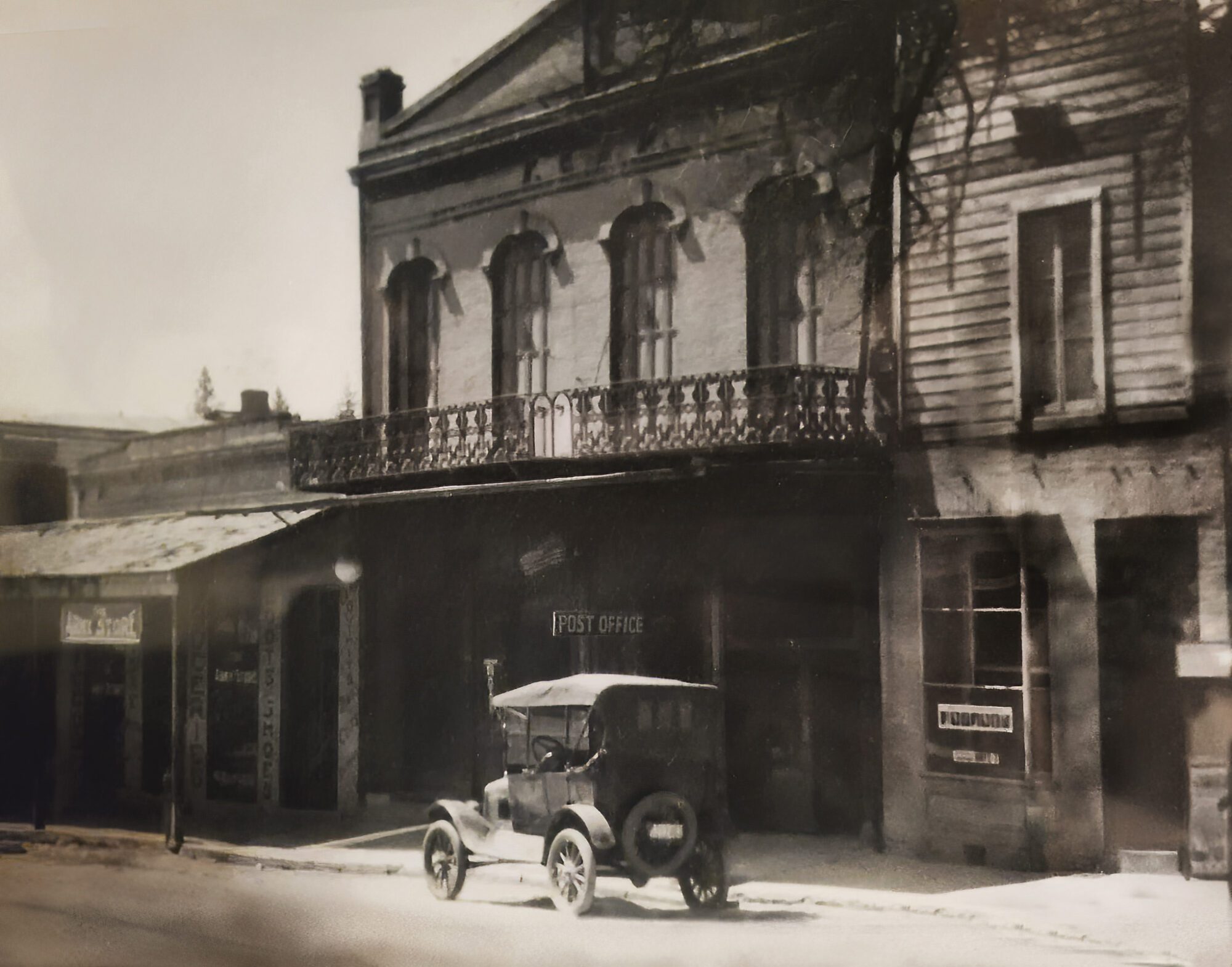 The Sonora Masonic Temple circa 1920. In 2025, the building was renovated and rededicated with a new group calling it home, Sonora No. 887.
