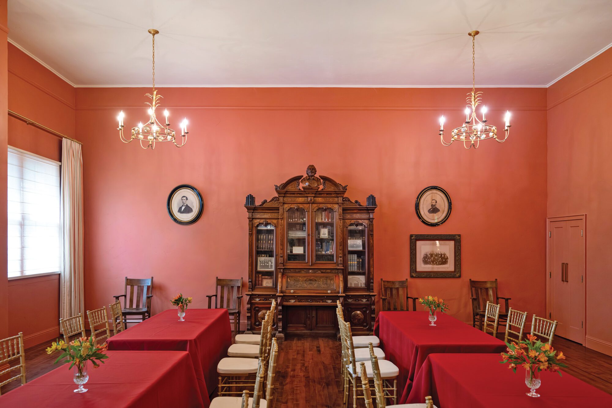The lodge dining hall has been entirely refurbished.