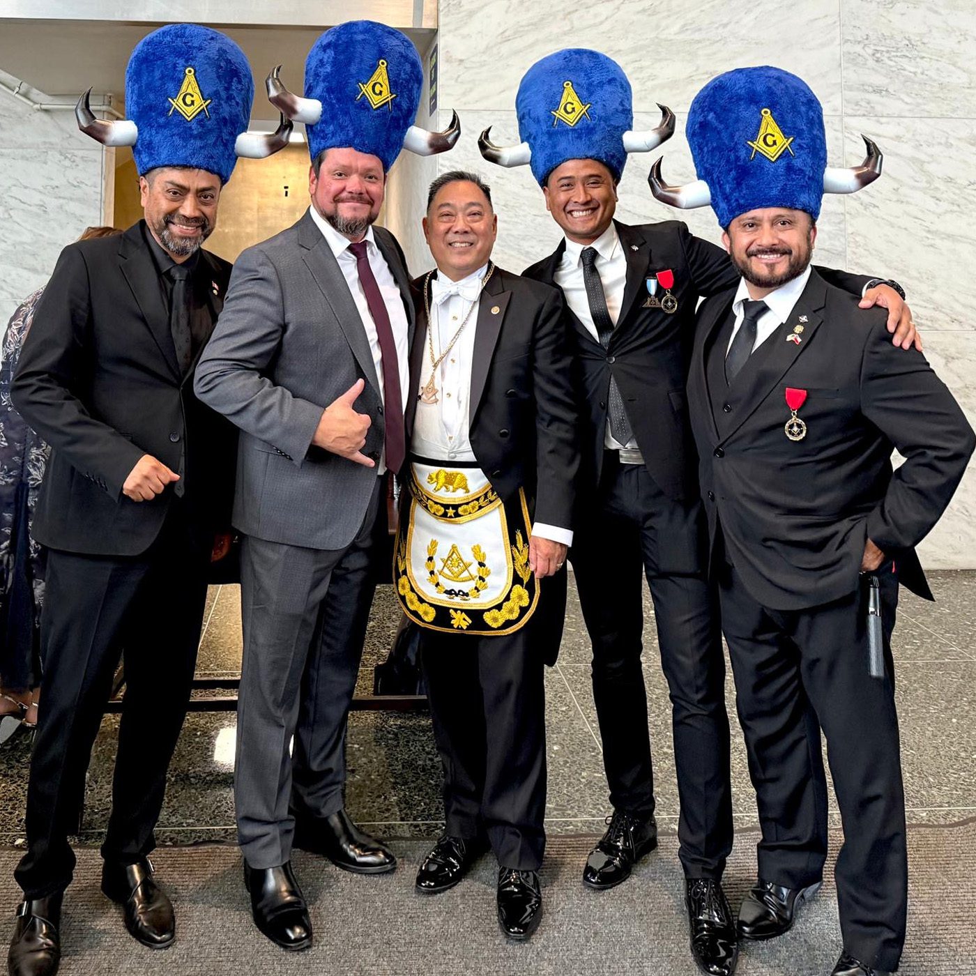 Members of Lautaro Lodge in Culver City